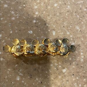 Vintage Walt Disney Mickey Mouse Hair Barrette, Made In France